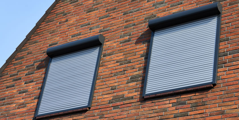 security shutters on Fort Worth, TX home.