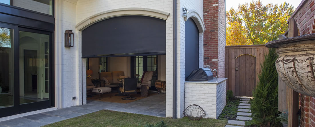 Motorized Porch Shades - Dallas, TX