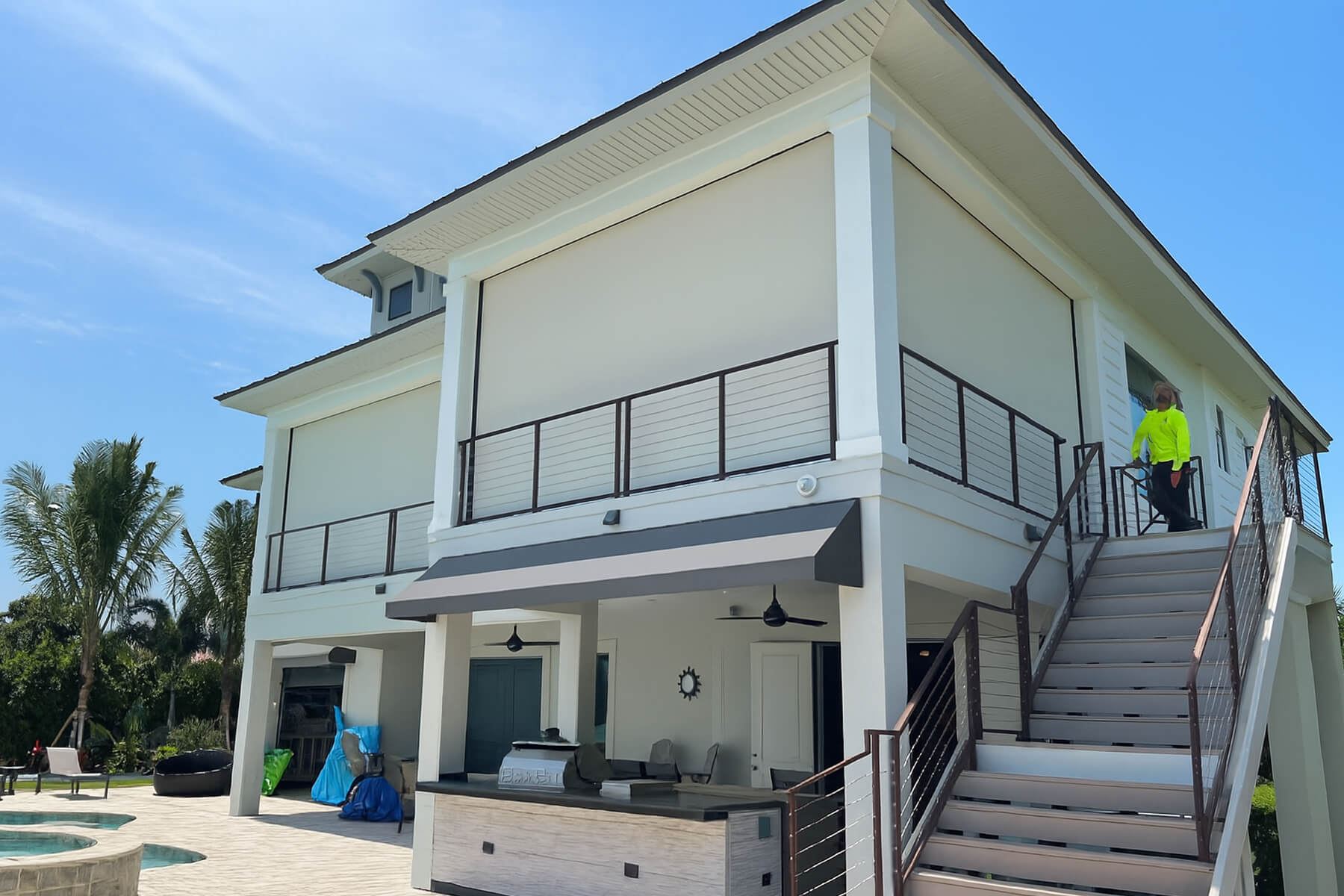 MagnaTrack motorized hurricane screens-Dallas